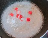 朝ごはんに！簡単☆カニカマ雑炊作り方3写真