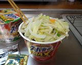 最速の野菜スーパーカップ麺MAX作り方12写真