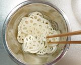 シークヮーサーで作る酢れんこん作り方4写真