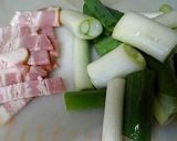 ✿ﾚﾝｼﾞでﾁﾝのねぎﾍﾞｰ麺✿作り方1写真