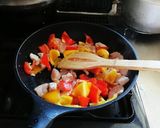 鶏むね肉とパプリカのガーリックソテー☆作り方3写真