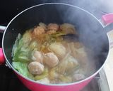 白菜と肉だんごのスープ煮★作り方5写真