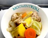 野菜たっぷり☆鶏肉とさつまいもの煮物作り方5写真