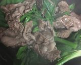 ほうれん草、牛肉のサクサク醤油作り方4写真