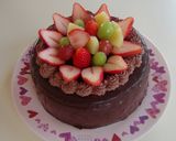 ★苺のチョコガナッシュケーキ★神天作り方1写真