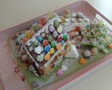 ★クッキーハウス2017お菓子の家★神天作り方3写真