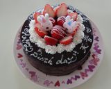 ★苺のチョコガナッシュケーキ☆神天作り方1写真