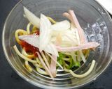 レンジで簡単！ケチャップパスタ作り方1写真