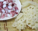 蛸と蓮根の混ぜごはん作り方2写真