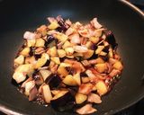 【10分丼】茄子と豚バラの甘辛どんぶり作り方4写真