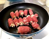 牛肉のチーズ巻き作り方1写真