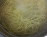 超簡単、ほうれん草ベーコンパスタ作り方2写真