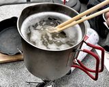 お手軽アウトドアパスタ作り方2写真