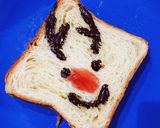 クリスマスにトーストでサンタ♪作り方2写真