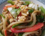 白菜入り焼きうどん♪作り方3写真