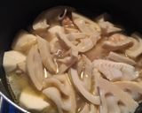 美味しい！とり手羽元 里芋 筍の煮物作り方4写真