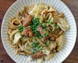 鶏ちゃん焼きうどん作り方6写真