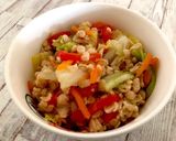 簡単！大豆ひき肉中華炒め風作り方7写真