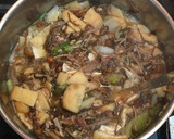シーチキンと油揚げと白菜と茸の卵とじ作り方3写真