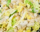 白菜＆しらすのキムチ風味チャーハン作り方2写真