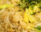 白菜＆しらすのキムチ風味チャーハン作り方4写真
