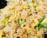 納豆のせ白菜しらすのキムチ風味チャーハン作り方3写真