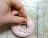 ゆでな甘酒ベーグル★ピンク作り方12写真