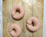 ゆでな甘酒ベーグル★ピンク作り方13写真