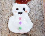 クリスマス♪ホイップトースト。スノーマン作り方4写真