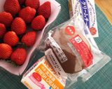 クリスマスに菓子パン☆イチゴケーキ作り方1写真