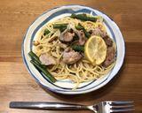 豚肉とインゲンの塩レモンパスタ作り方8写真