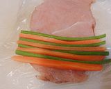胸肉の野菜ロール作り方5写真