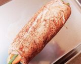 胸肉の野菜ロール作り方7写真