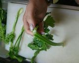 道具不要！簡単！セロリのスジ取り作り方1写真