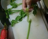 道具不要！簡単！セロリのスジ取り作り方4写真