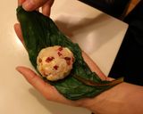 スイスチャードのカラフルおにぎり作り方4写真