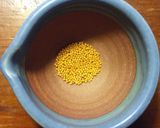 菜の花のイエローマスタードシード和え作り方1写真
