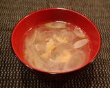 ホタテ貝ヒモの中華スープ作り方7写真