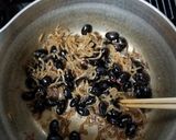 ☆蒸し黒豆としらすの甘辛炒め☆作り方3写真