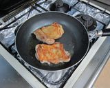 チキンとリンゴのグリル和風クリームソース作り方4写真