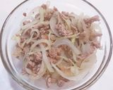 ひき肉と玉ねぎのオムレツ作り方3写真
