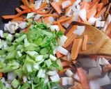 平茸、野菜、ちくわの油炒め・塩味作り方6写真