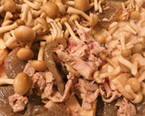 たけのことこんにゃくと豚肉のいため作り方3写真