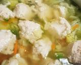 ☆簡単☆鶏団子とたっぷり野菜の中華スープ作り方12写真