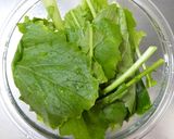レンジ☆かぶの葉カニカマ胡麻マヨサラダ作り方1写真