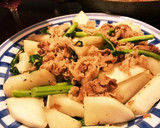 簡単！素材の味を生かした豚カブ炒め作り方3写真