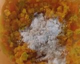 かぼちゃの胡麻団子風　クリームチーズin作り方2写真