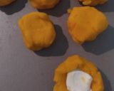 かぼちゃの胡麻団子風　クリームチーズin作り方3写真