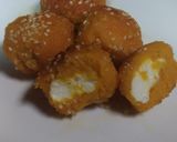 かぼちゃの胡麻団子風　クリームチーズin作り方5写真
