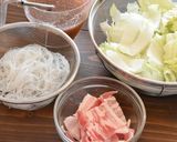 豚バラ白菜の春雨とろみ煮込み作り方1写真